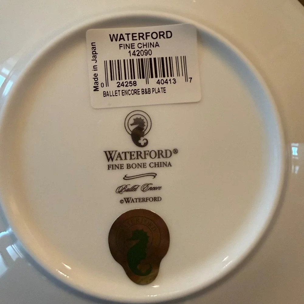 Waterford Ballet Encore Bread & Butter Plate‎ Fine China Discontinued 2006-2009